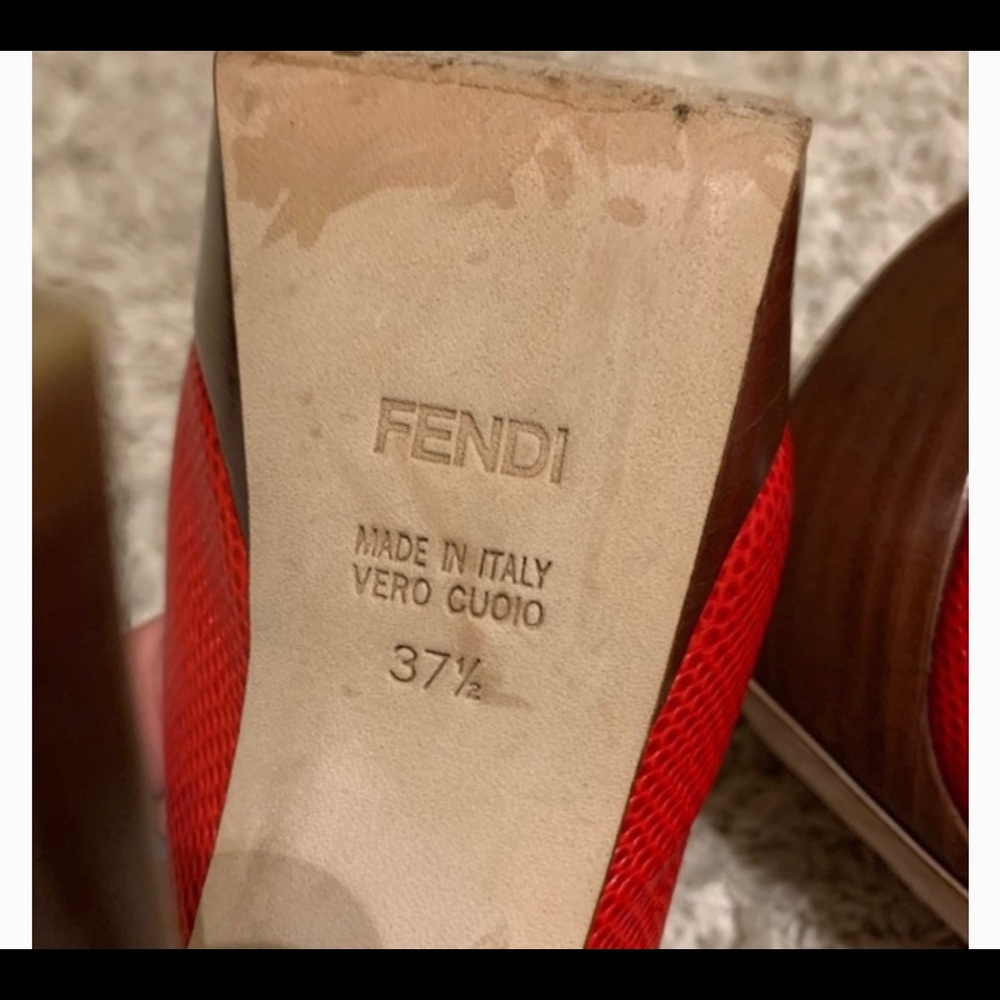 - Authentic FENDI leather platforms fit like 7s - Picture 8 of 12